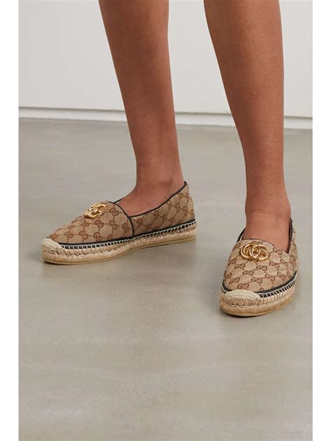 espadrille gucci beige|gucci women espadrilles.